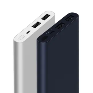 10000mAh Original Xiaomi Power Bank 2 Quick Charge Powerbank Dual-USB Portable Aluminium Fast Charging Mi Power External Battery