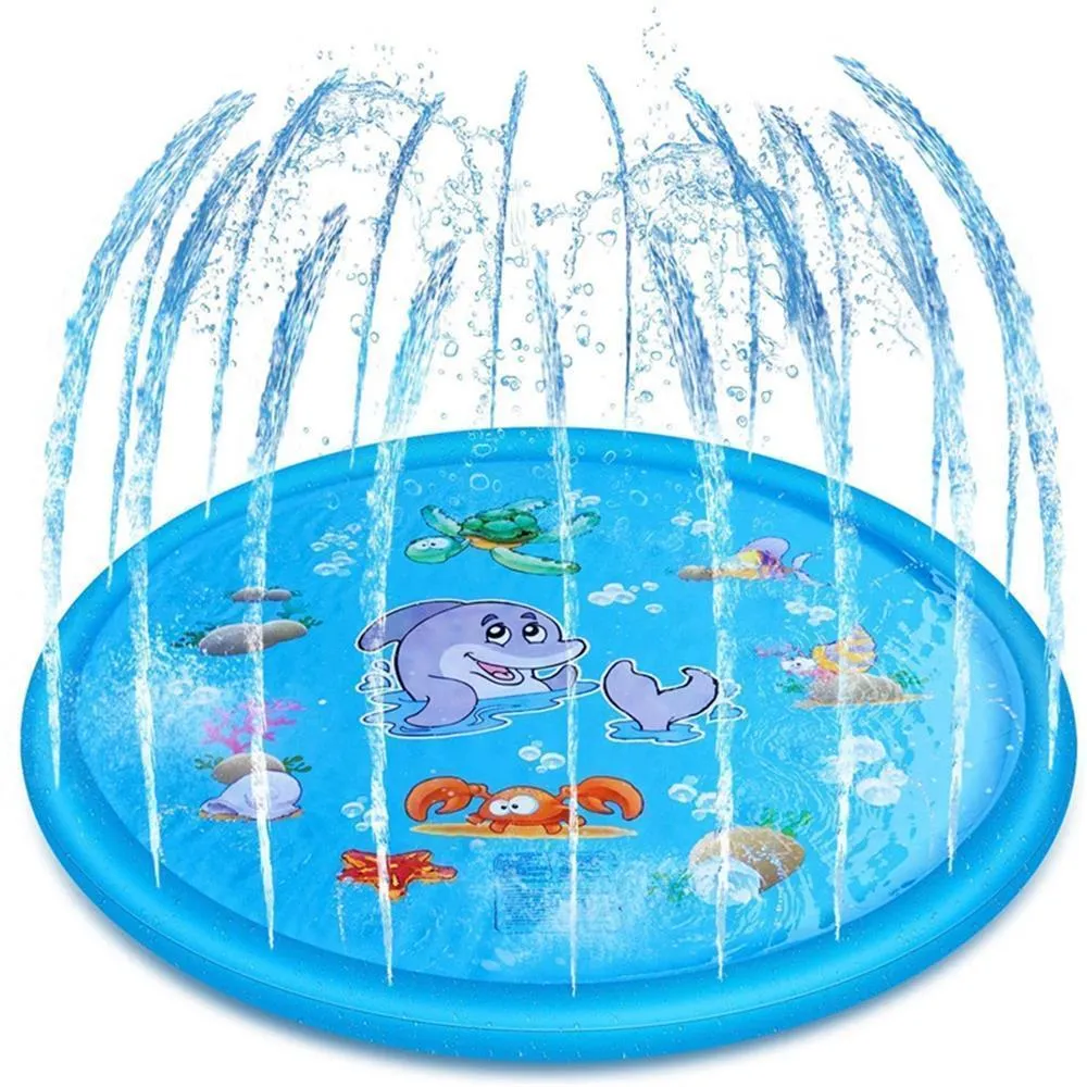 170/150/100cm Children Water Mat - Outdoor Inflatable Spray Water Sprinkler Mat