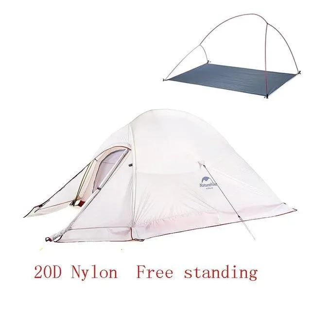 2 Person Ultralight Freestanding Camping Tent with Free Mat