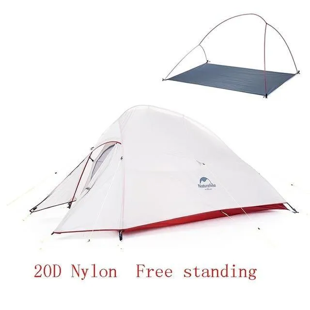 2 Person Ultralight Freestanding Camping Tent with Free Mat