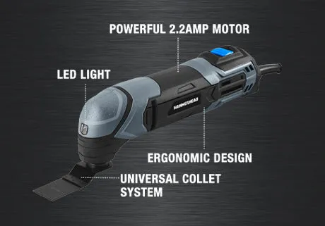 2.2-Amp Oscillating Multi-Tool and Accessory Kit