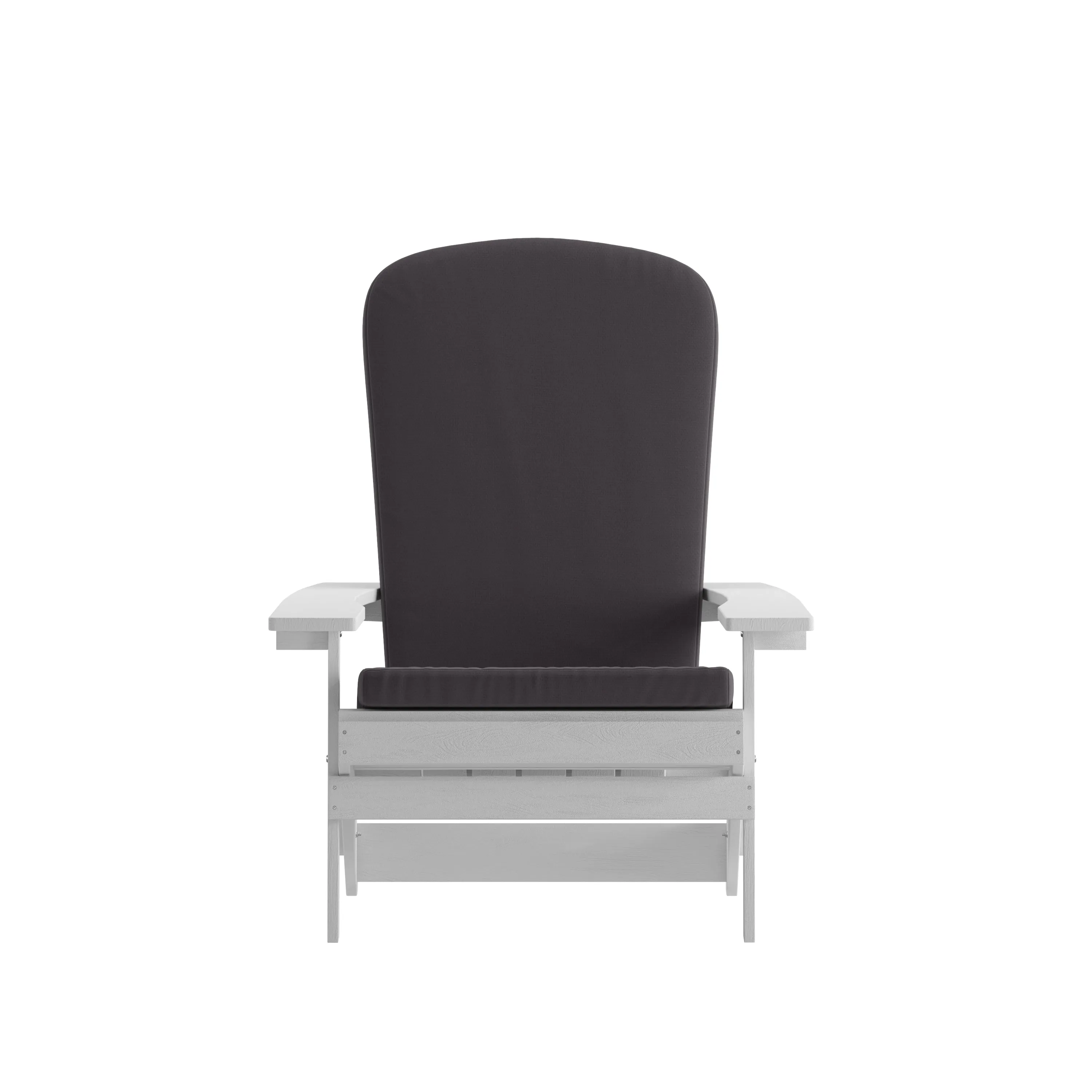 2PK White Chairs-Gray Cushions 2-JJ-C14505-CSNGY-WH-GG