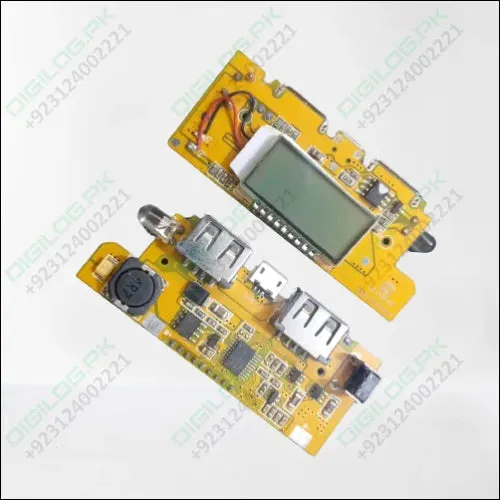 5v 2a Diy Power Bank Module With Display And Emergency Light Points