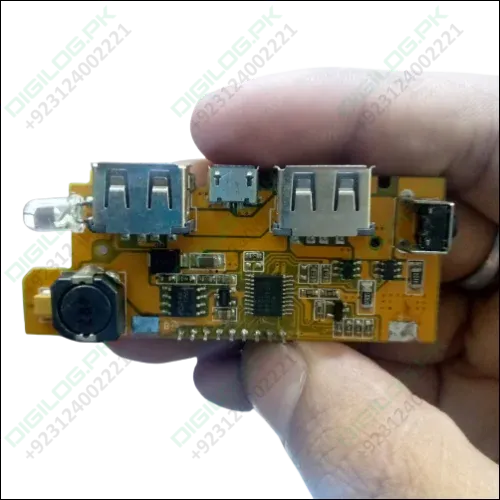 5v 2a Diy Power Bank Module With Display And Emergency Light Points