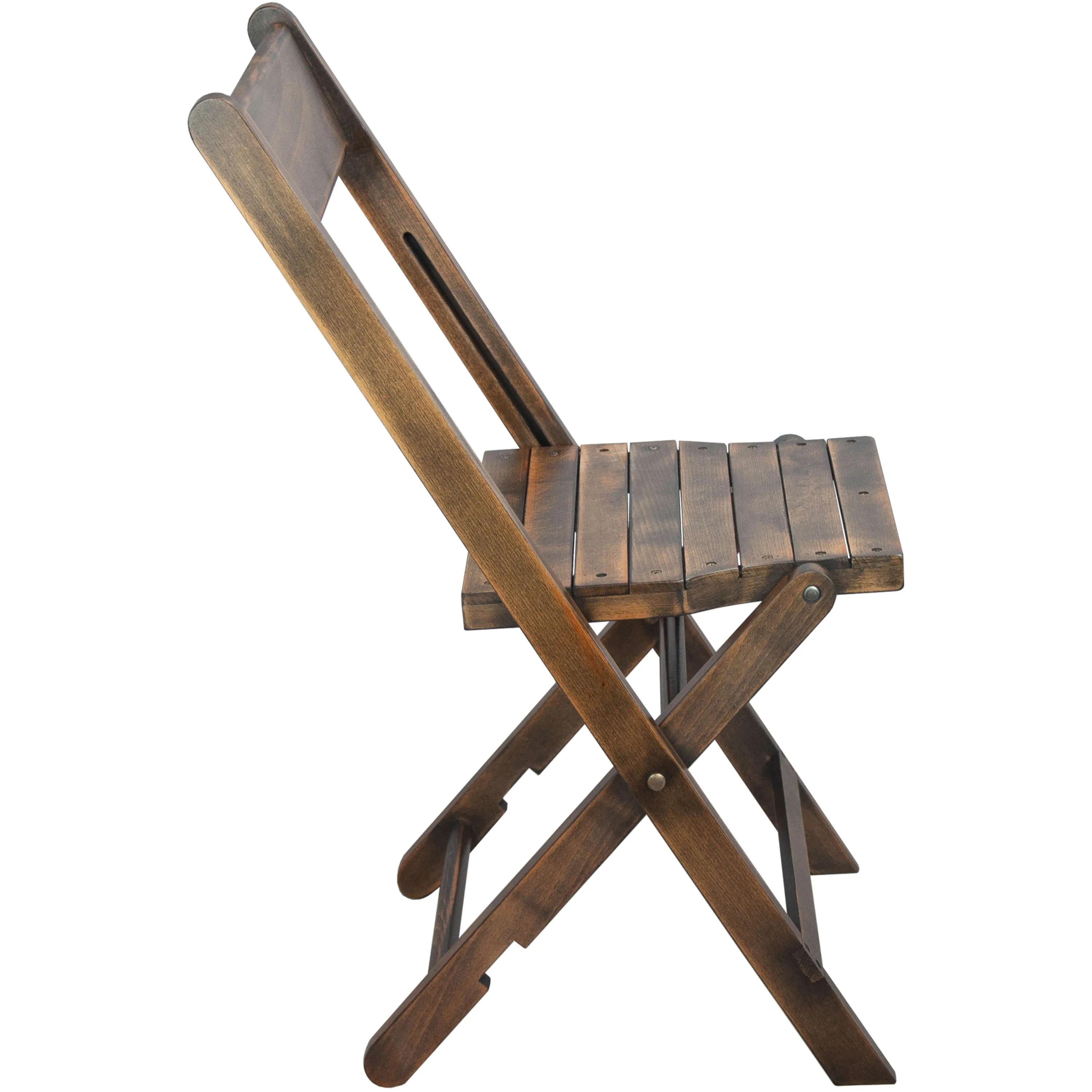 Advantage Slatted Wood Folding Wedding Chair