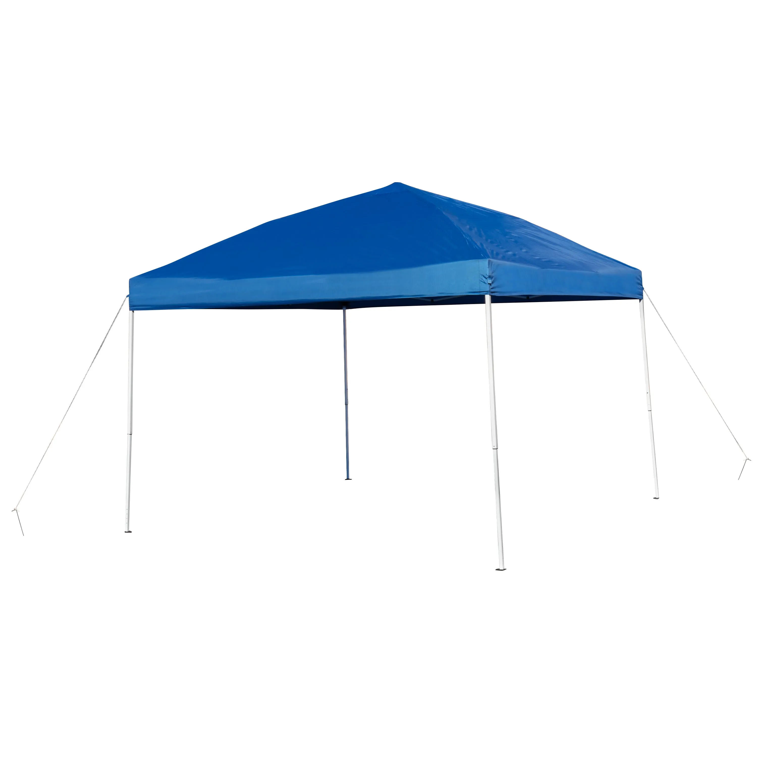 Allyson 10'x10' Blue Outdoor Pop Up Event Slanted Leg Canopy Tent w/Carry Bag