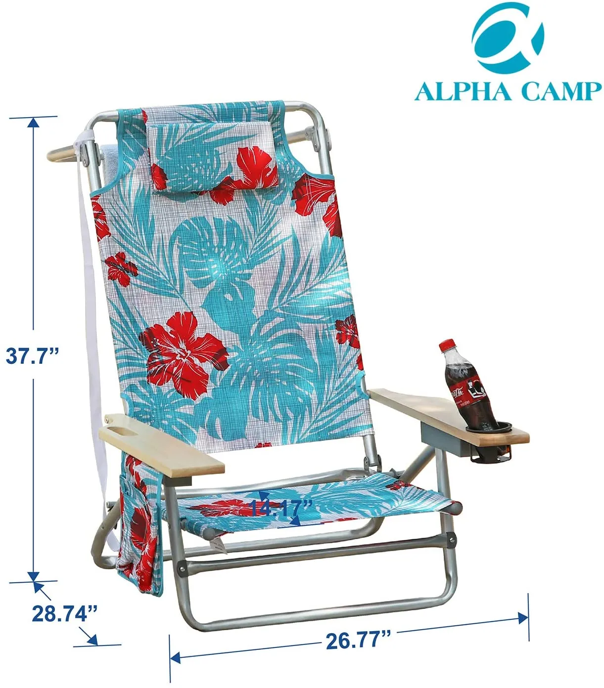 ALPHA CAMP Camping Folding Beach Chair