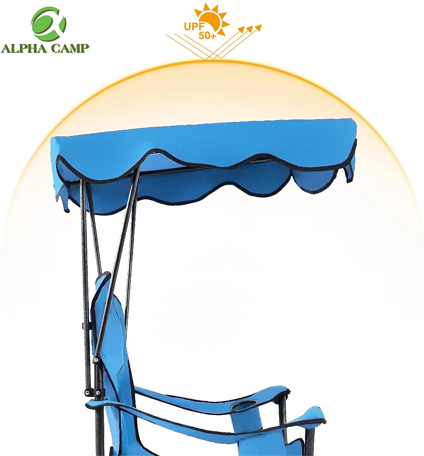 Alpha Camp Folding Shade Canopy Camping Chair