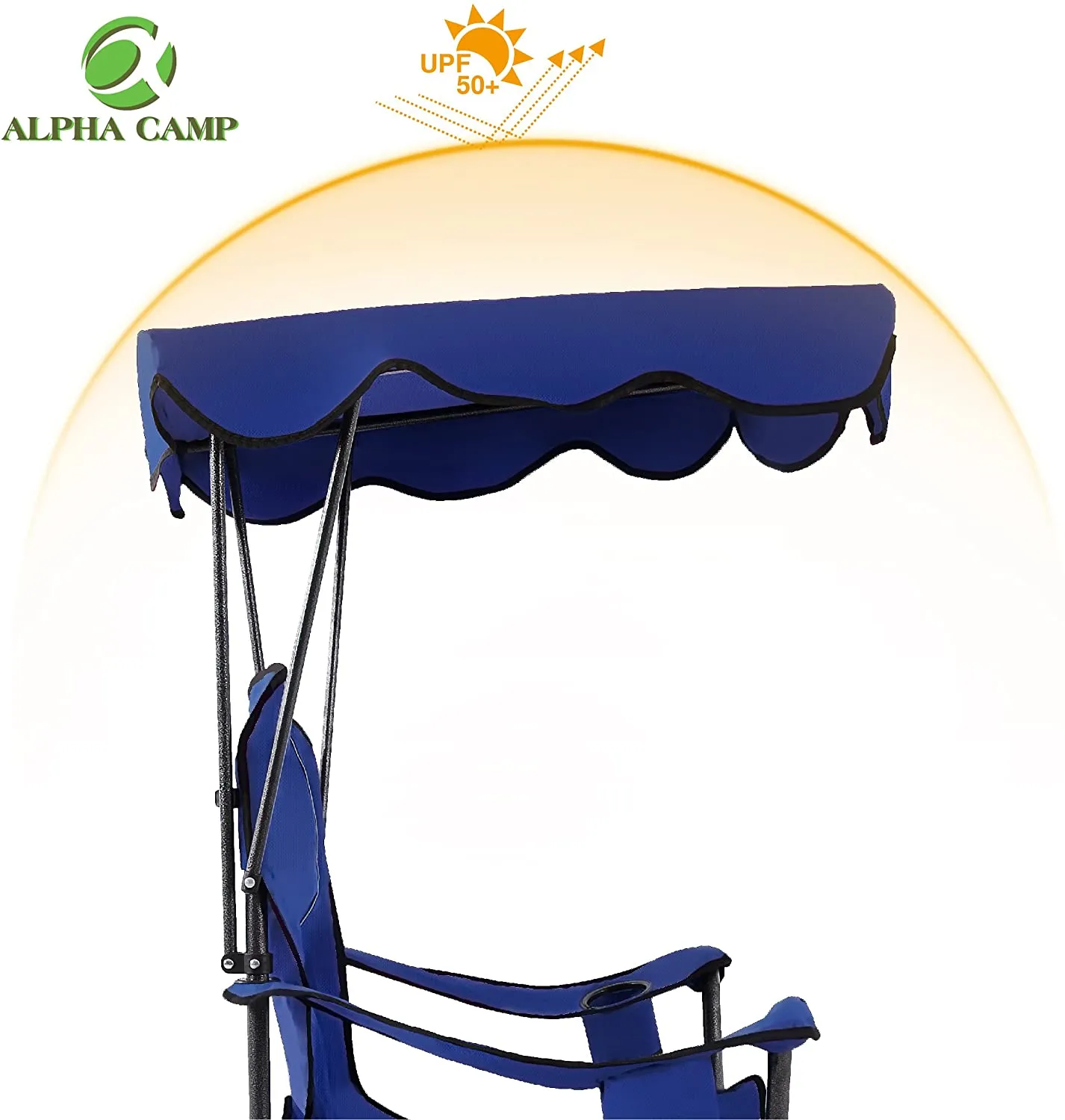 Alpha Camp Folding Shade Canopy Camping Chair