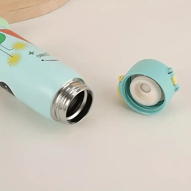 Animated Stainless Steel Sipper Bottle - Fun & Leak-Proof Water Bottle for Kids