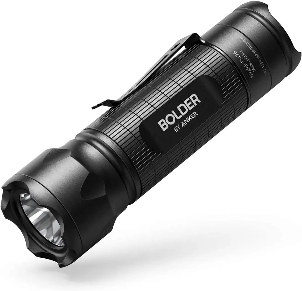 Anker Bolder LC30 Flashlight, LED Torch, Super Bright 300 Lumens CREE LED, IPX5 Water Resistant, 3 Modes High/Low/Strobe, Pocket Sized