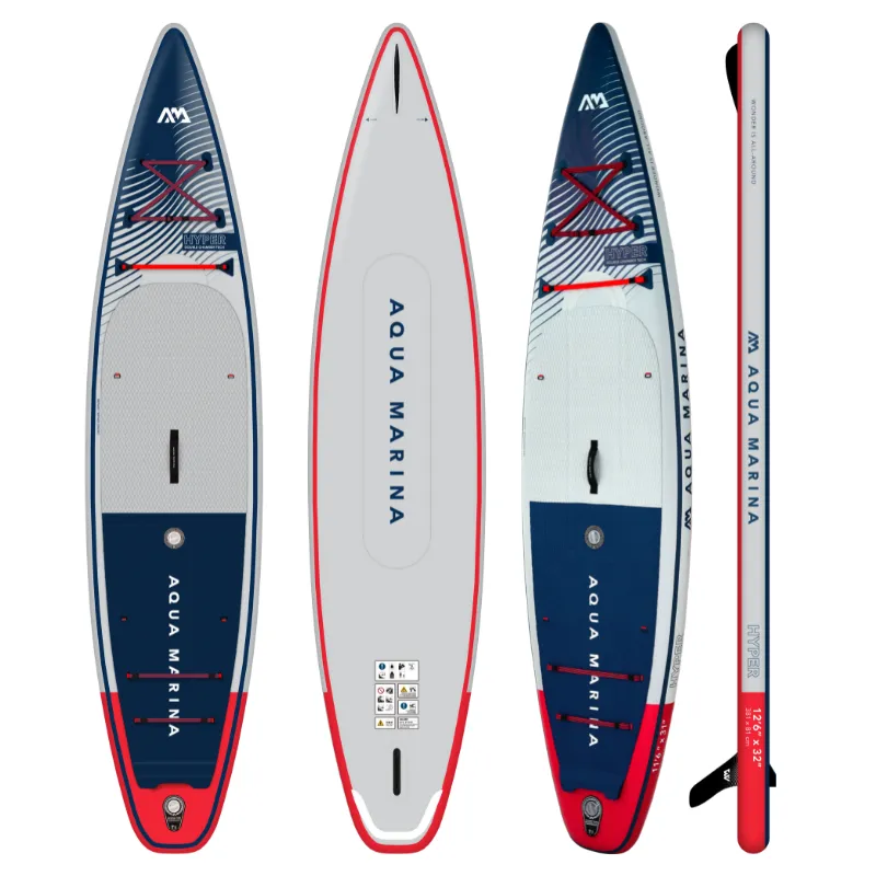 Aqua Marina 12'6" Hyper 2023 Touring Inflatable Paddle Board SUP Navy