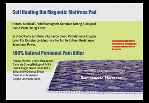 BIO Magnetic Mattress Protector with 1 Pillow (3X6 feet) Blue