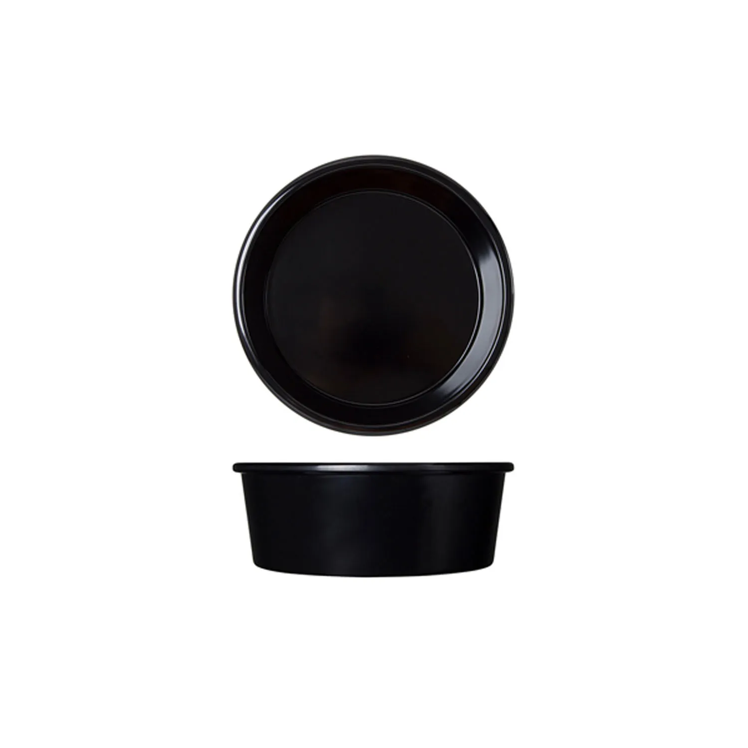 Black Tokyo Melamine Salad Bowl 18.6 x 6cm Pack 6