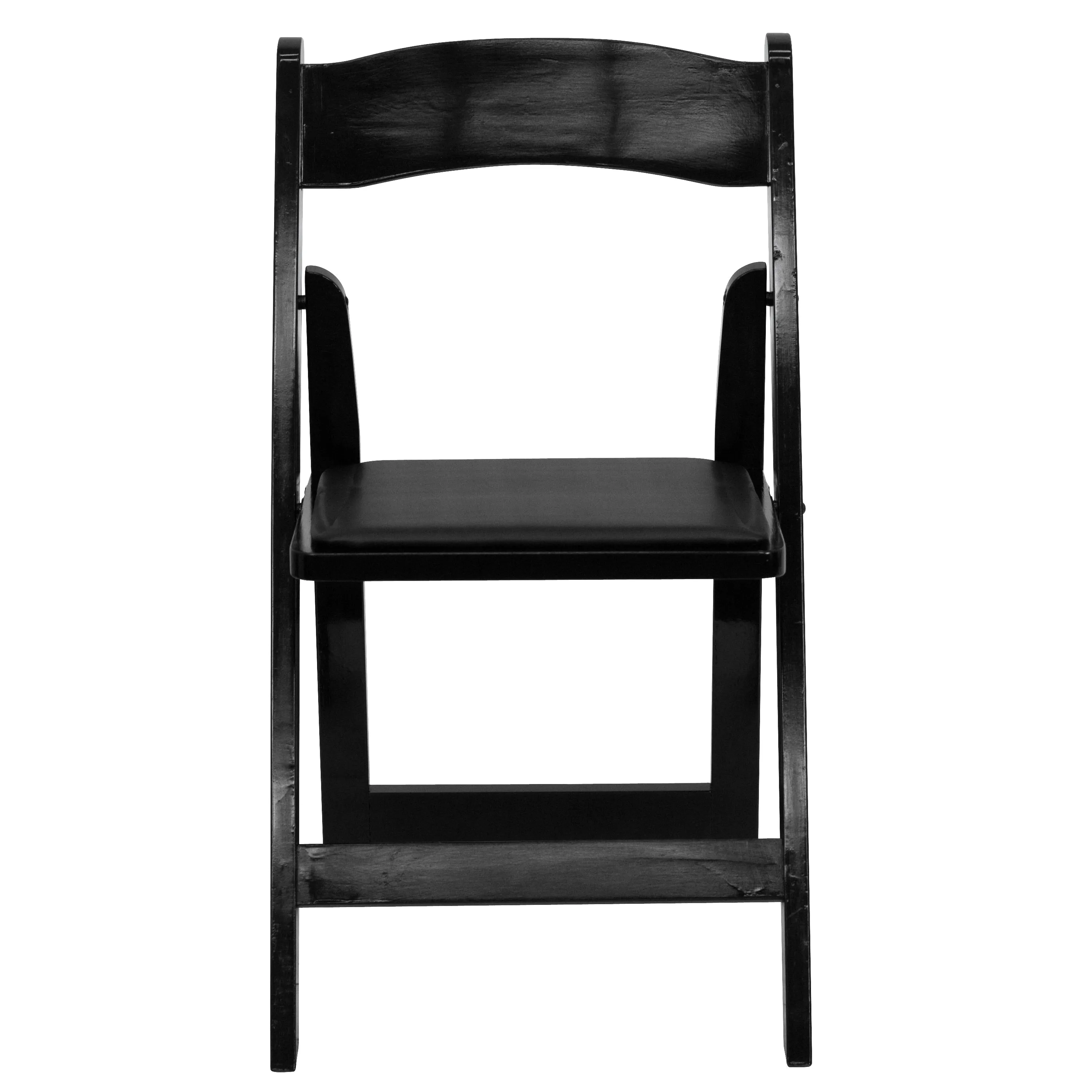 Black Wood Folding Chair 2-XF-2902-BK-WOOD-GG