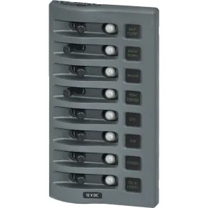 Blue Sea WeatherDeck Circuit Breaker Panel / 8 Position Switch