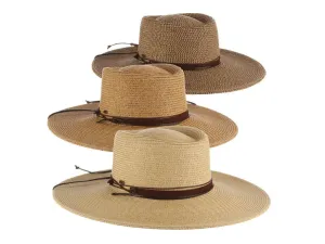 C- Scala Women's BRUGES Boater Crown Chin Cord Sunhat, Style#LP280