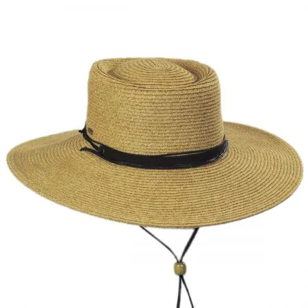 C- Scala Women's BRUGES Boater Crown Chin Cord Sunhat, Style#LP280