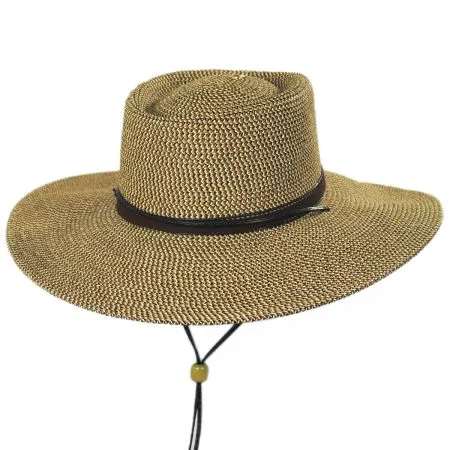 C- Scala Women's BRUGES Boater Crown Chin Cord Sunhat, Style#LP280