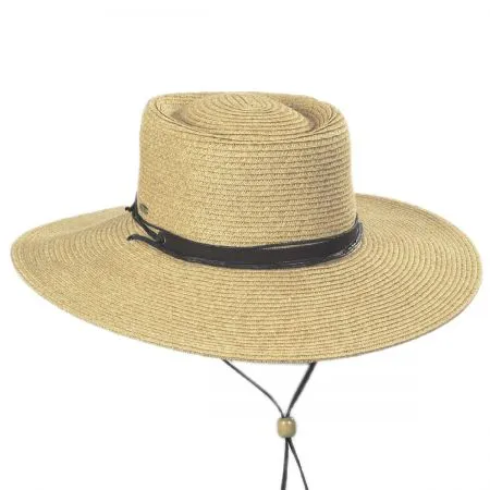 C- Scala Women's BRUGES Boater Crown Chin Cord Sunhat, Style#LP280