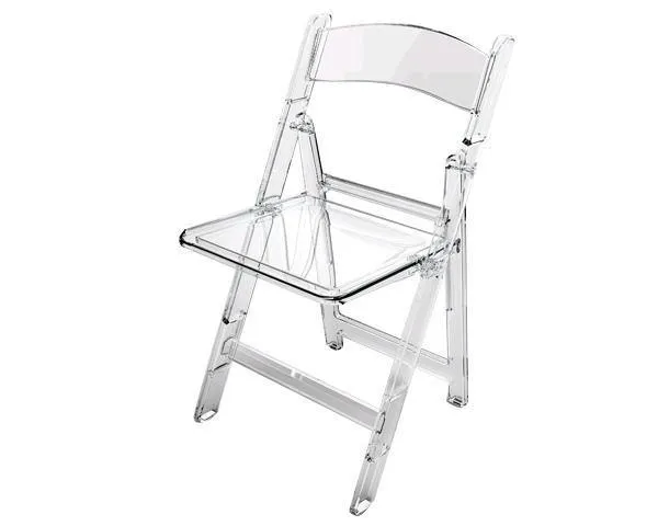 Chair, Folding Illusion Crystal Clear