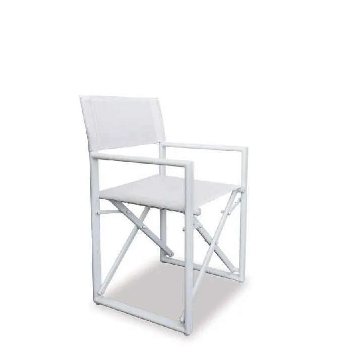 Director Folding Outdoor Chair - White