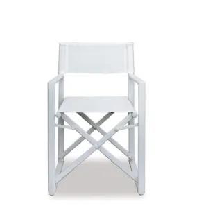 Director Folding Outdoor Chair - White