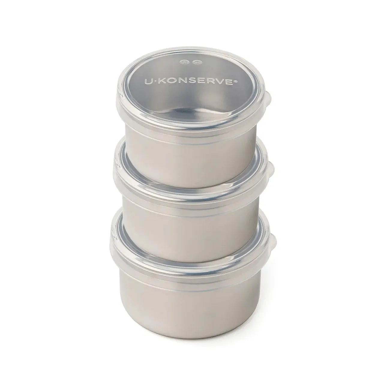 Fenigo Ukonserve Stainless Steel Dip Containers with Silicone Lid - Set of 3