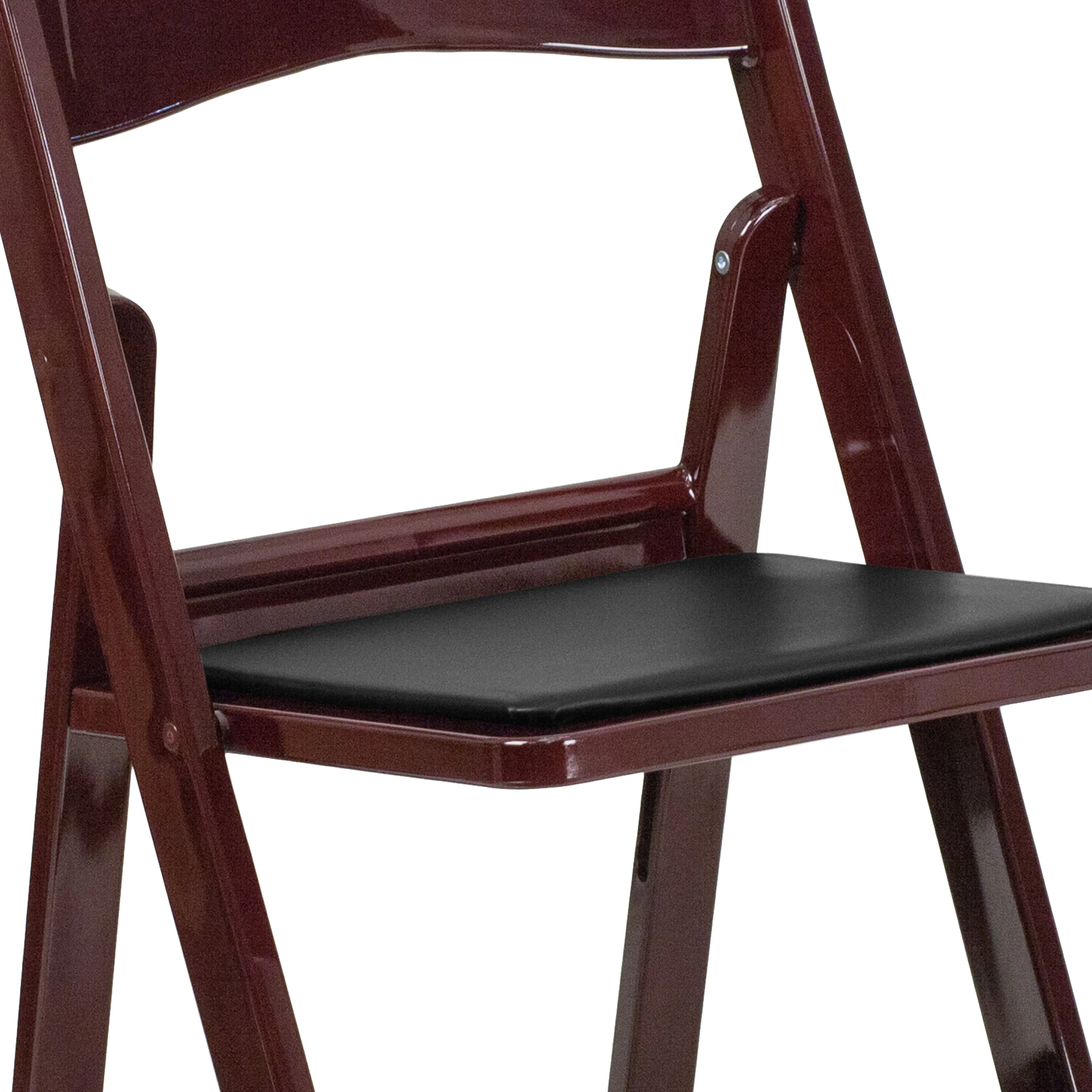 Folding Chair - Red Mahogany 2-LE-L-1-MAH-GG