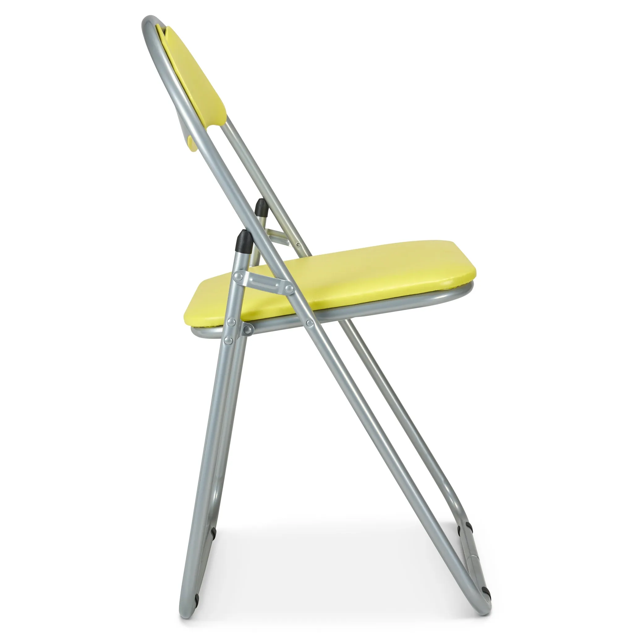 Folding Padded Office Chair - Yellow