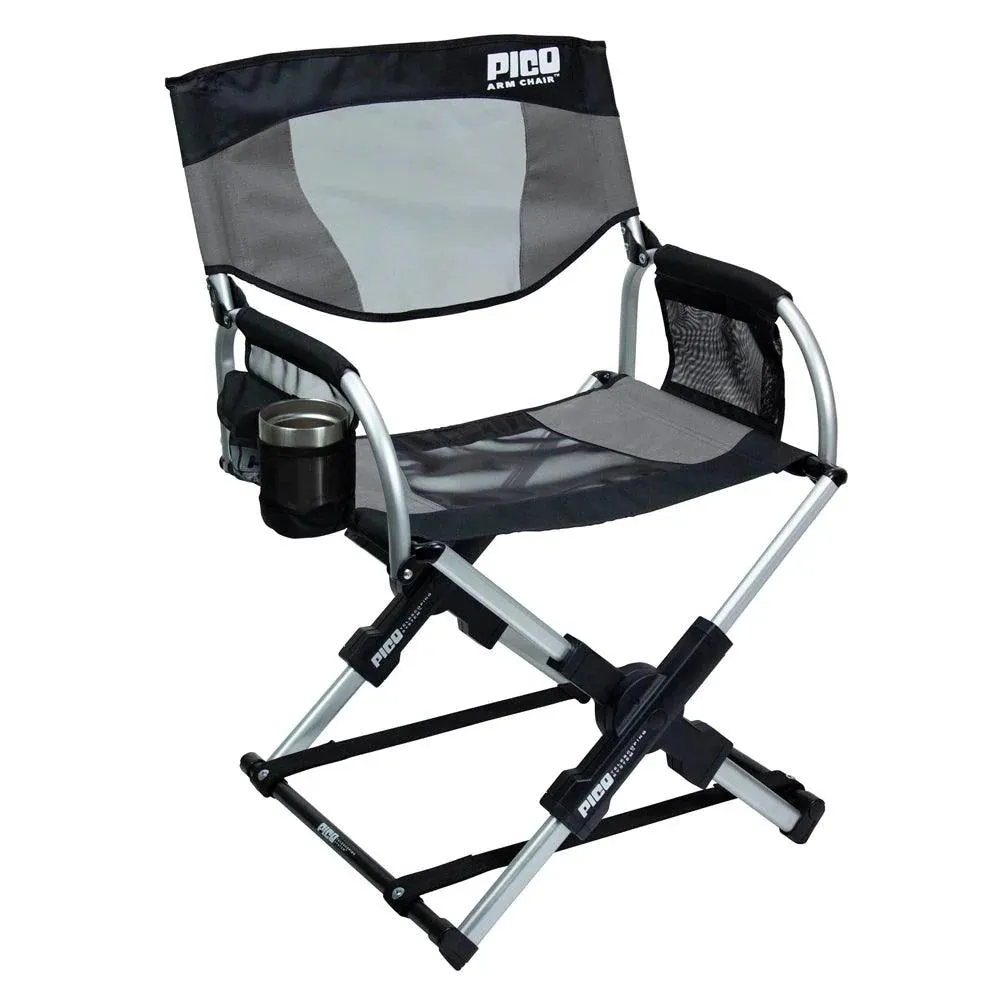 GCI Outdoor Pico Arm Chair Outdoor Folding Camping Chair With Carry Bag