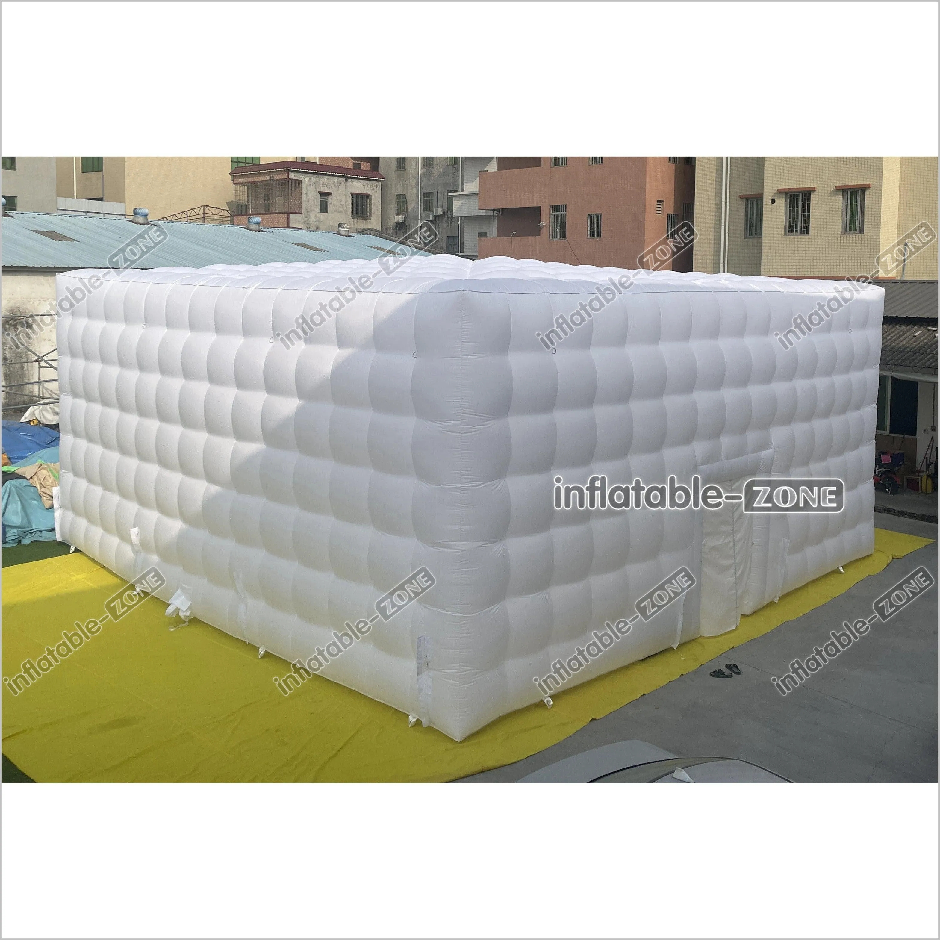 Giant White Wedding Inflatable Cube Tent Large Party Inflatable Tent House For Outdoor