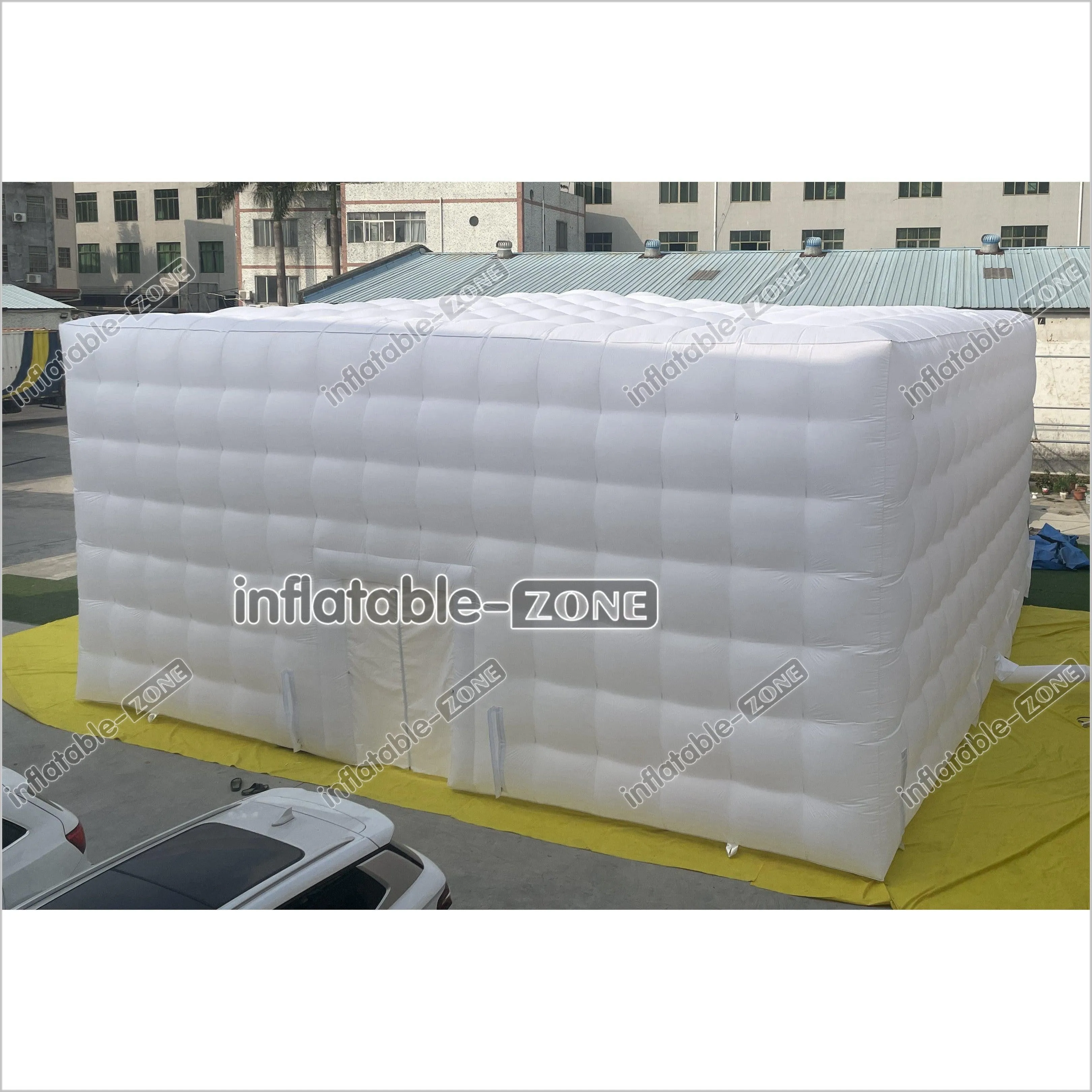 Giant White Wedding Inflatable Cube Tent Large Party Inflatable Tent House For Outdoor