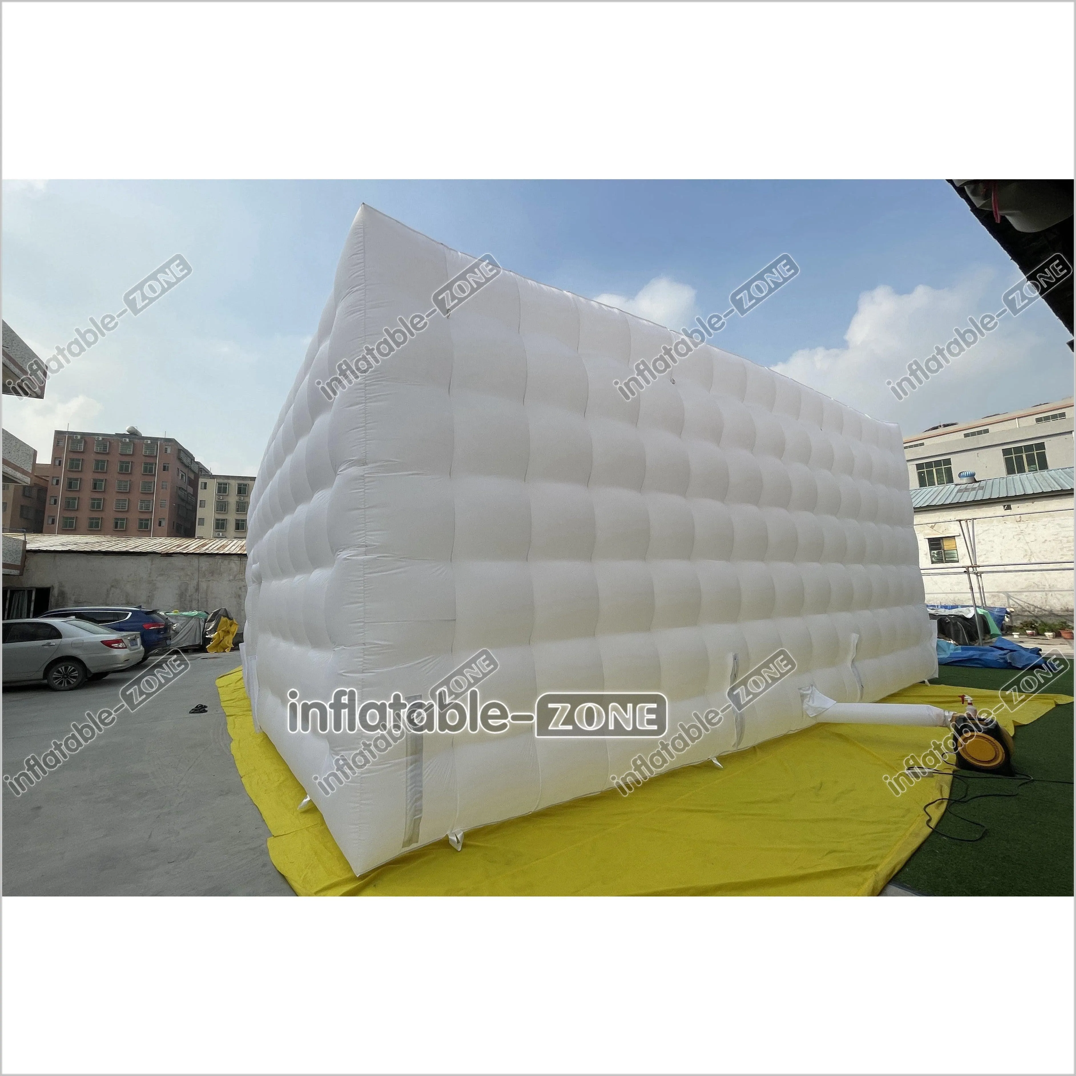 Giant White Wedding Inflatable Cube Tent Large Party Inflatable Tent House For Outdoor