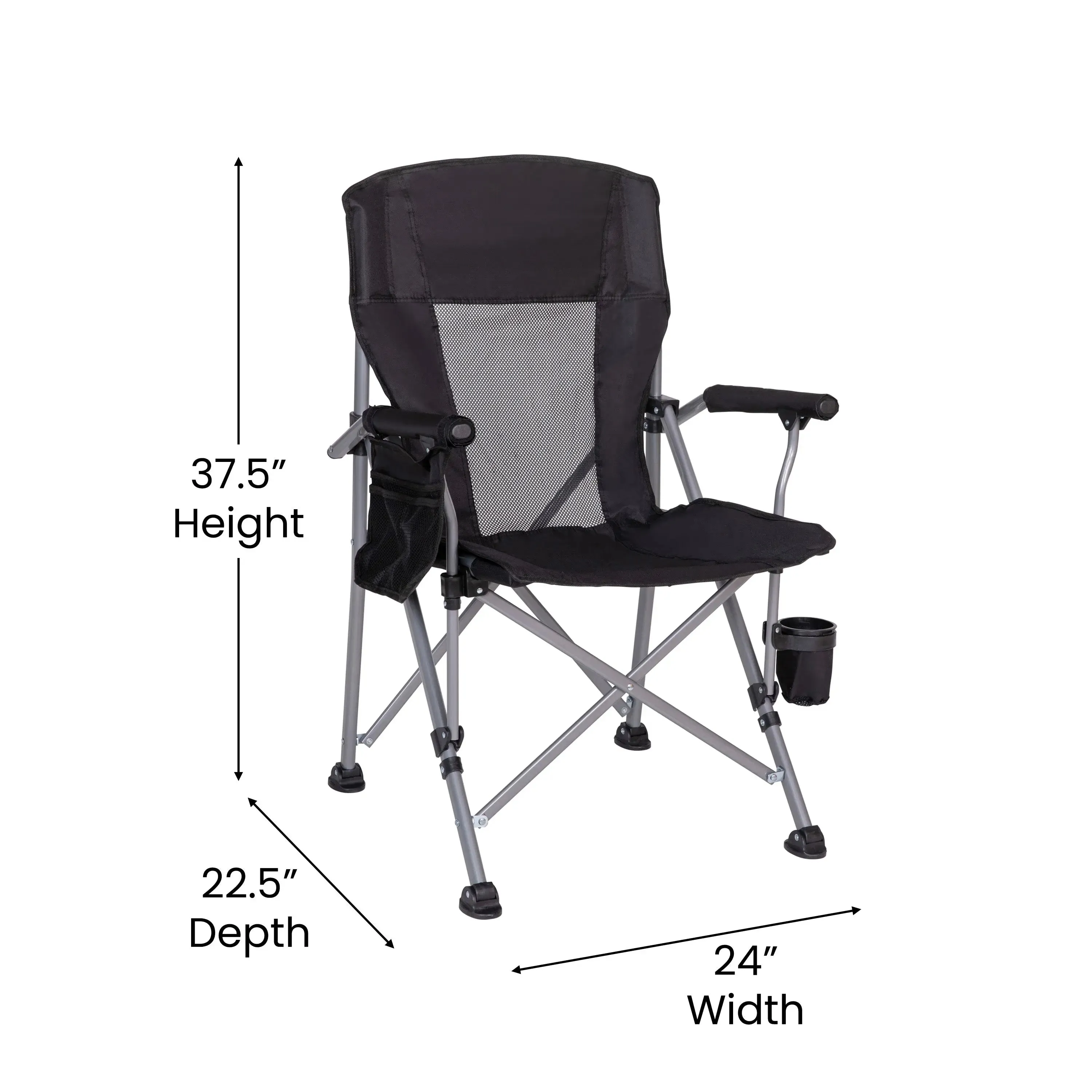 High Back Folding Heavy Duty Portable Camping Chair