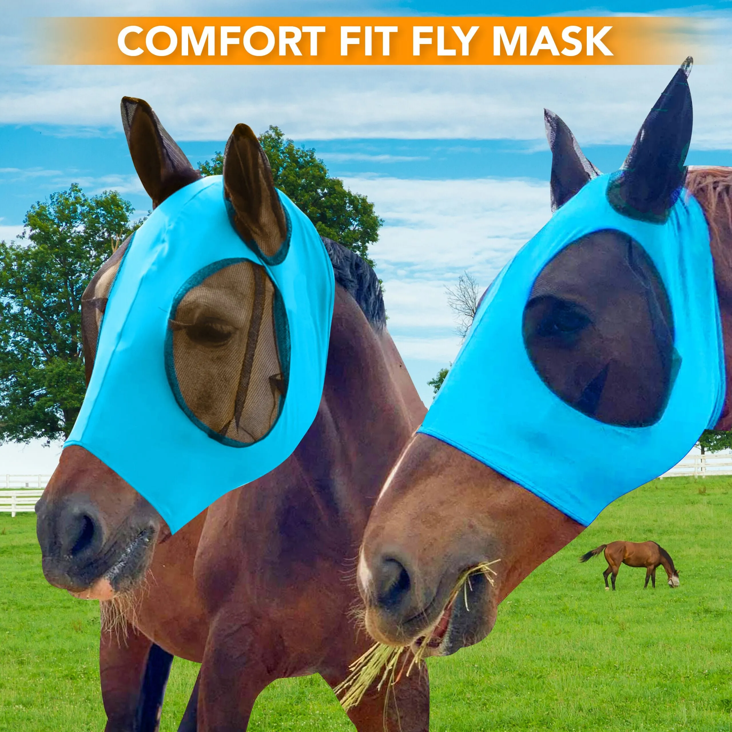 Horse Fly Mask with Ears