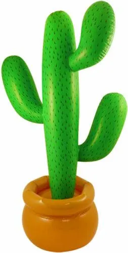 Inflatable Cactus 86cm - Mexican Scene Setter Prop