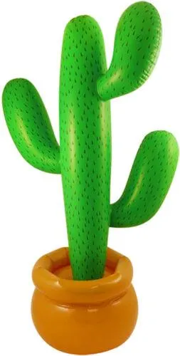 Inflatable Cactus 86cm - Mexican Scene Setter Prop