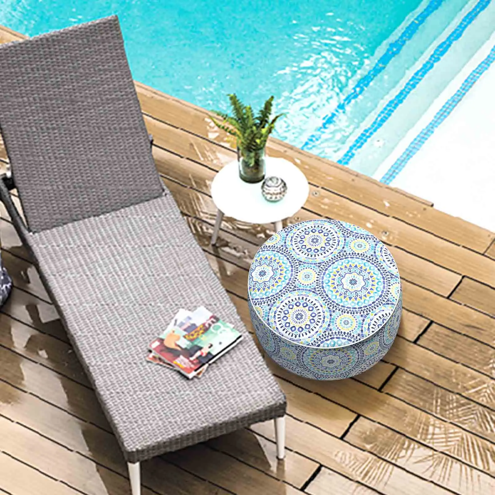 Inflatable Ottoman Delancey Lagoon LVTXIII Outdoor