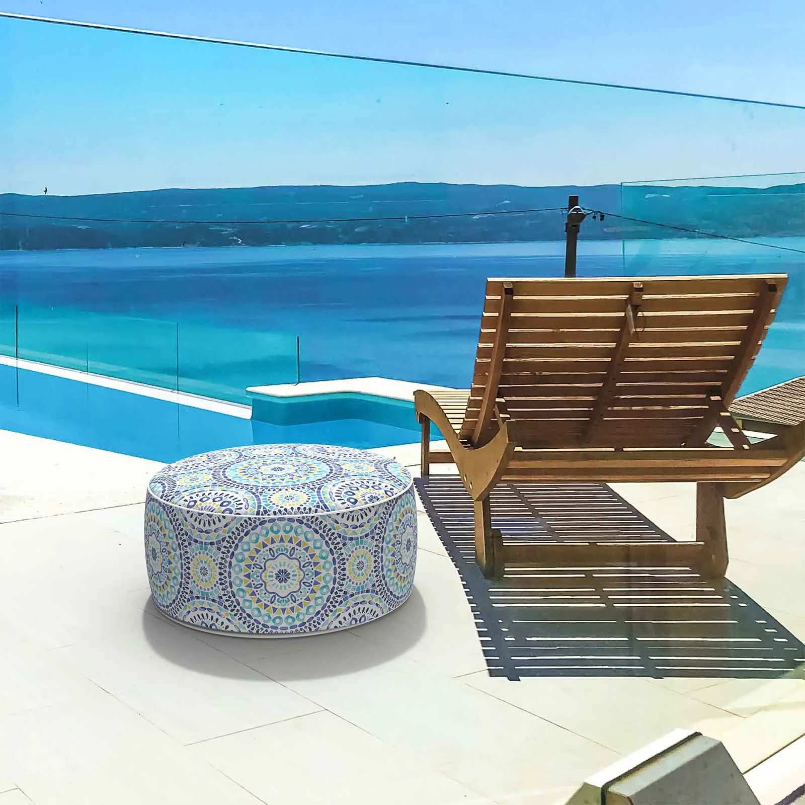 Inflatable Ottoman Delancey Lagoon LVTXIII Outdoor