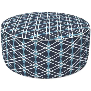 Inflatable Ottoman Navy Bownot LVTXIII Outdoor