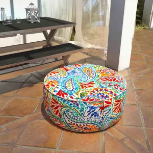 Inflatable Ottoman Paisley Ummi Multi LVTXIII Outdoor