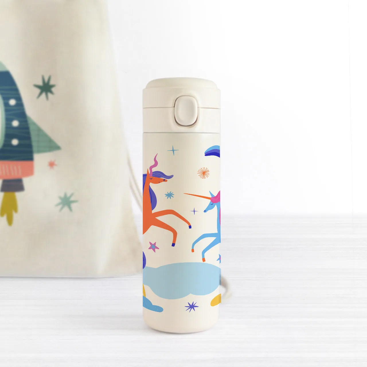 Insulated Water Bottle For Kids - Magical Unicorn