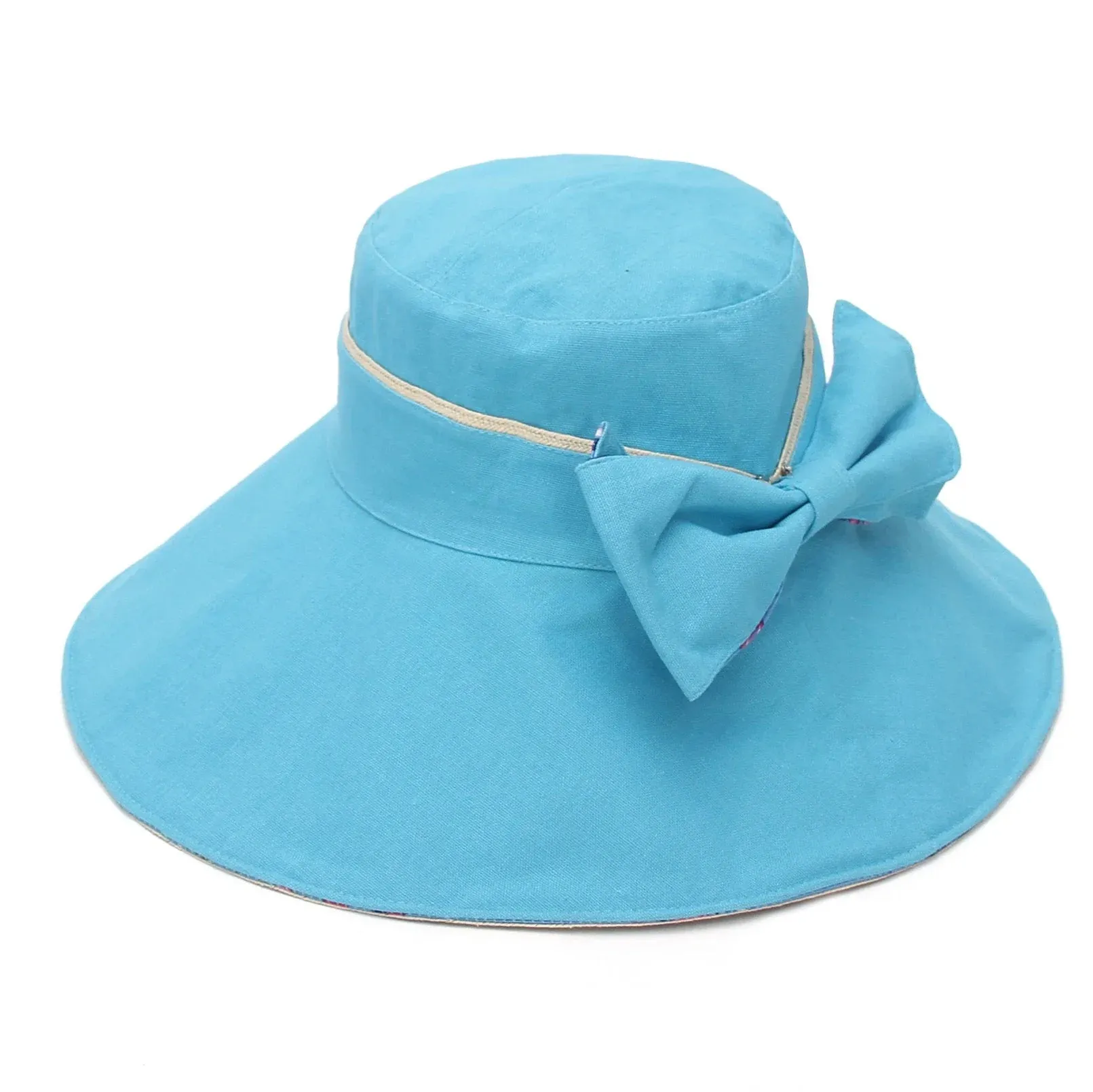 Large Brim Bowknot Bucket Hat Sun Hat