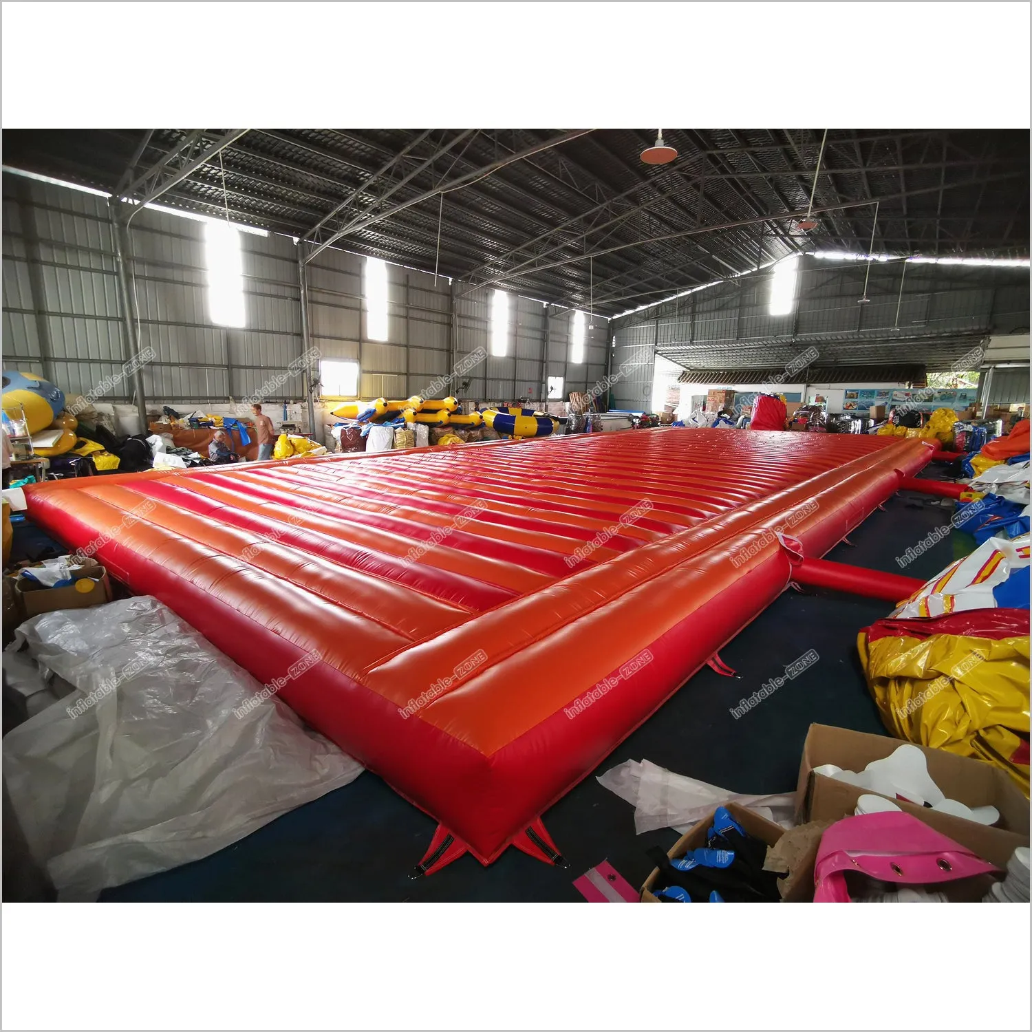 Large Inflatable Jumping Pad Trampoline Mat Tarpaulin Inflatable Bounce Board Inflatable Jumping Bag