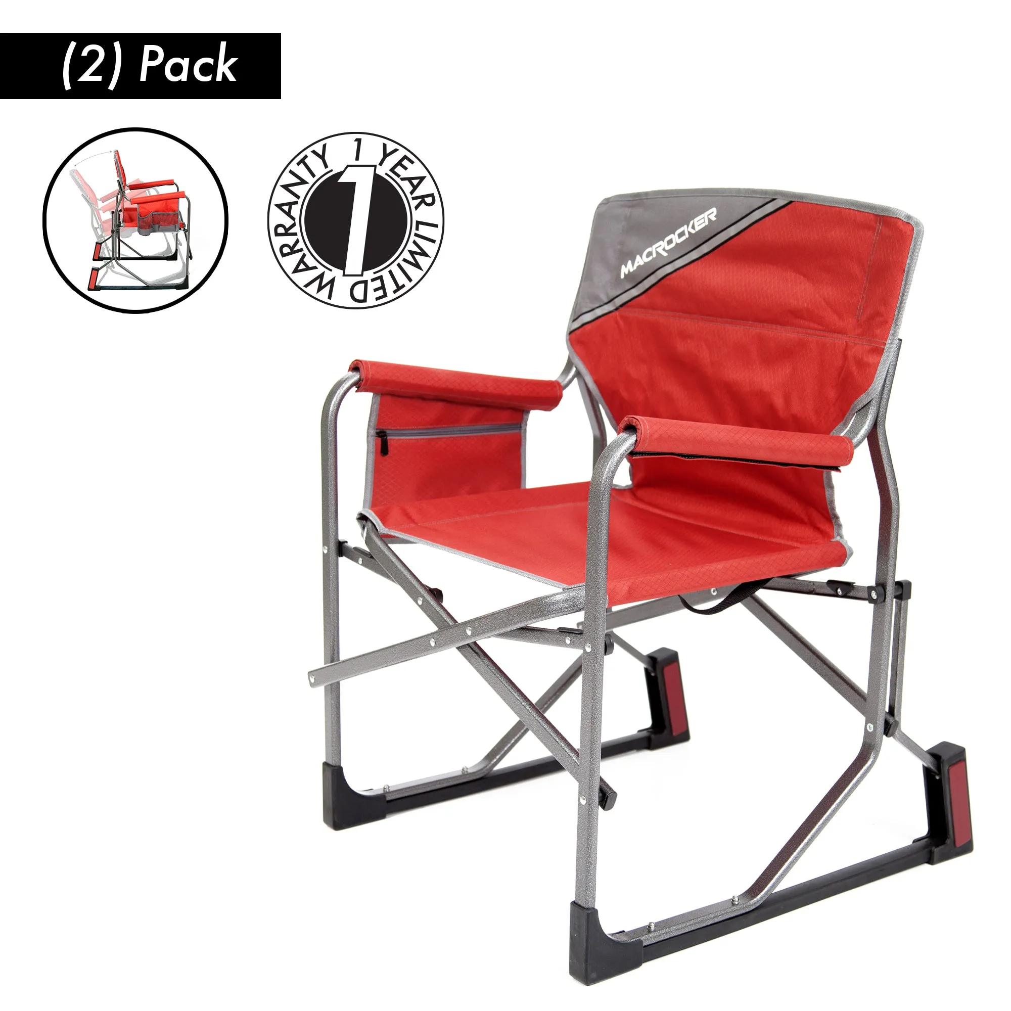 MacRocker Outdoor Rocking Chair- 2 Pack