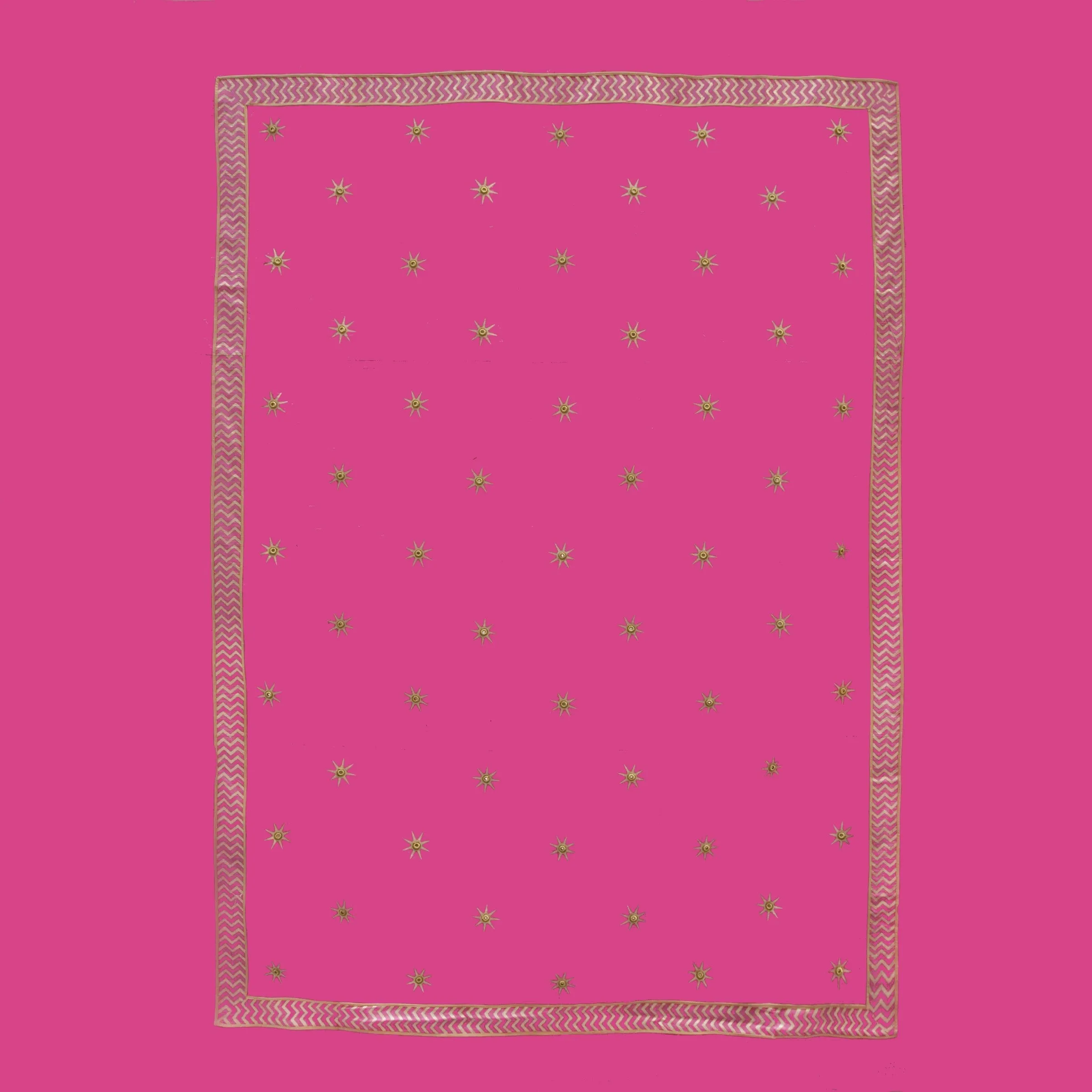 Maharaja 1.5m Wall - Gold Star - Rani Pink