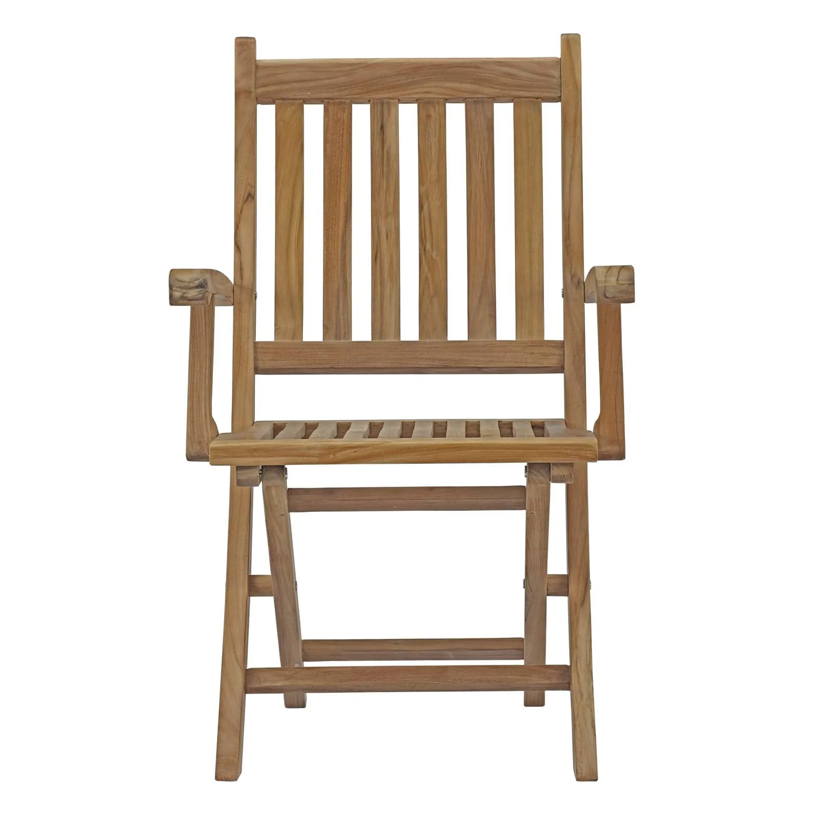 Marina Outdoor Patio Teak Folding Chair Natural EEI-2703-NAT