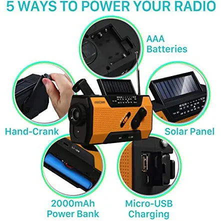 Multipurpose Hand Crank Emergency Weather Radio