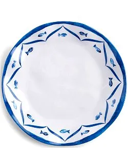 Old World: Santorini Blue Luxury Melamine Dinnerware